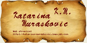 Katarina Murašković vizit kartica
